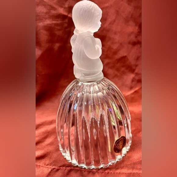 House of Goebel 1978 Crystal Bell Girl Praying Prayer West Germany Tags VTG New - Picture 6 of 13